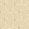 Sample of Wave After Wave Wallpaper in Custard
