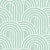 Mint Green Arch Wallpaper