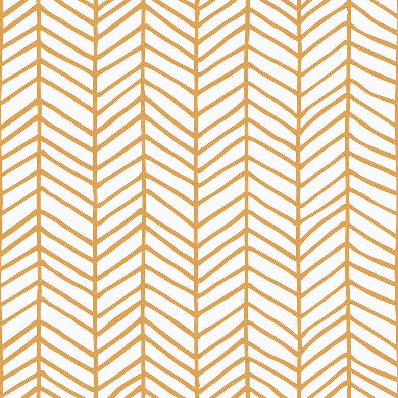 Sample of Go Your Own Way Wallpaper in Mustard