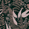 Sample of Welcome To The Jungle Wallpaper in Blush, Charcoal and Forest Green