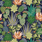 Navy Cacti Wallpaper