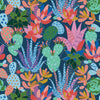 Sample of Plantopia Wallpaper in Navy and Brights