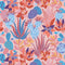 Sample of Plantopia Wallpaper in Powder Pink, Peach and Bright Sky Blue