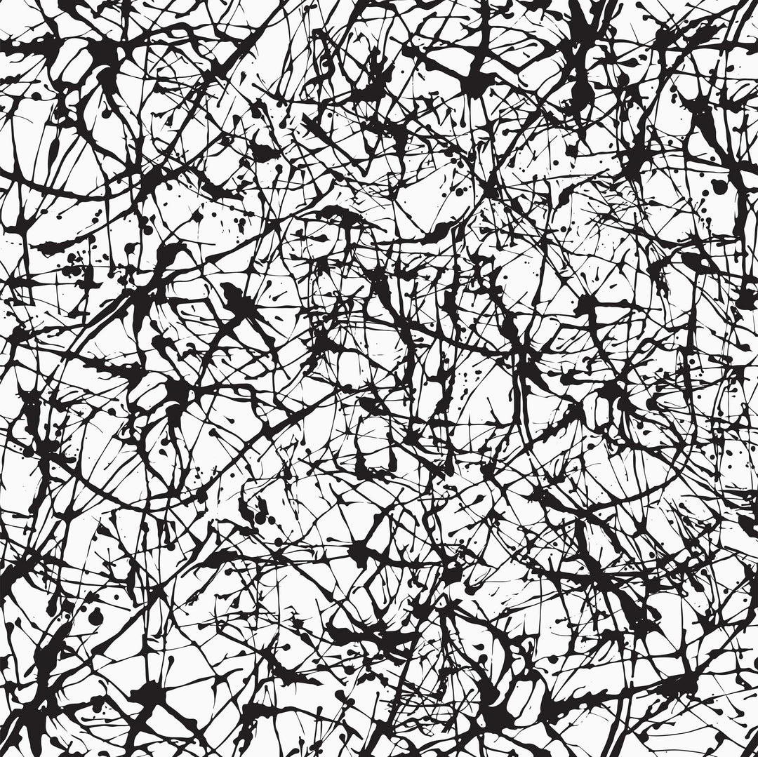 Sample of Scribble Wallpaper in Monochrome