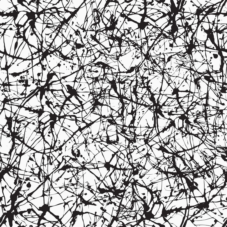Sample of Scribble Wallpaper in Monochrome