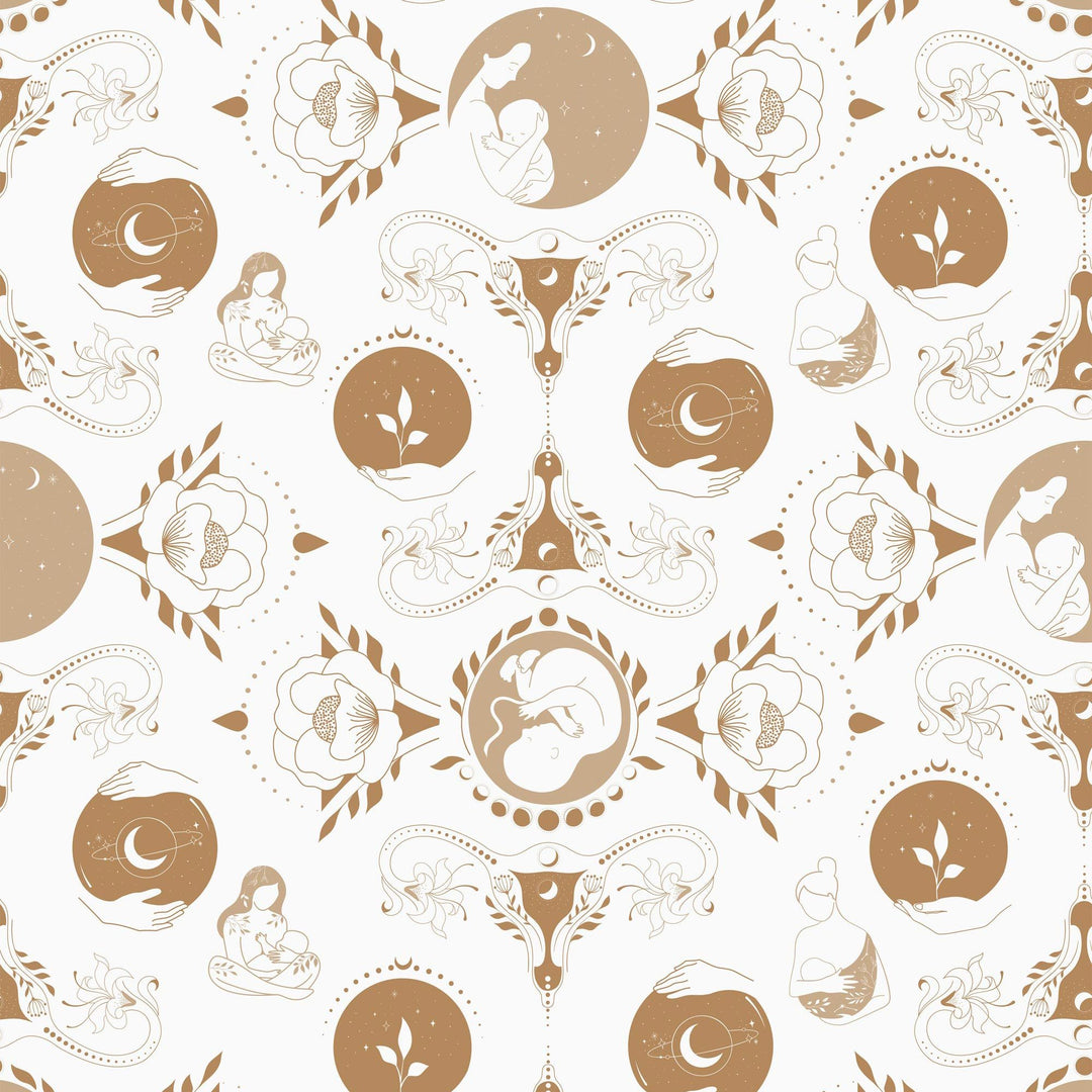 Sample of Freyja Wallpaper in Gold