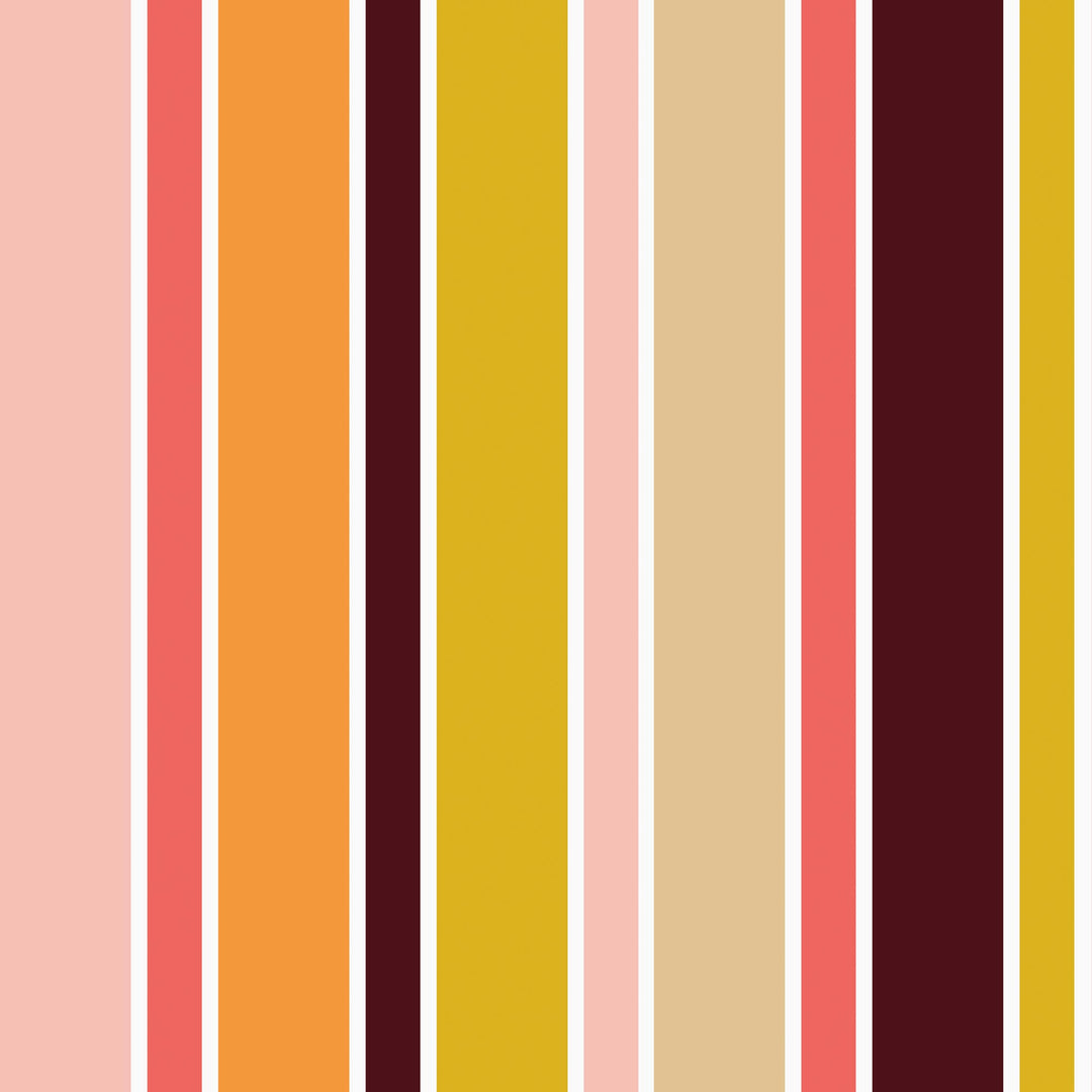 Retro Striped Wallpaper
