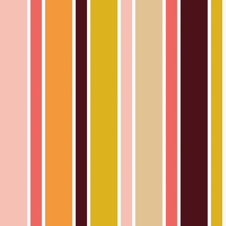 Retro Striped Wallpaper