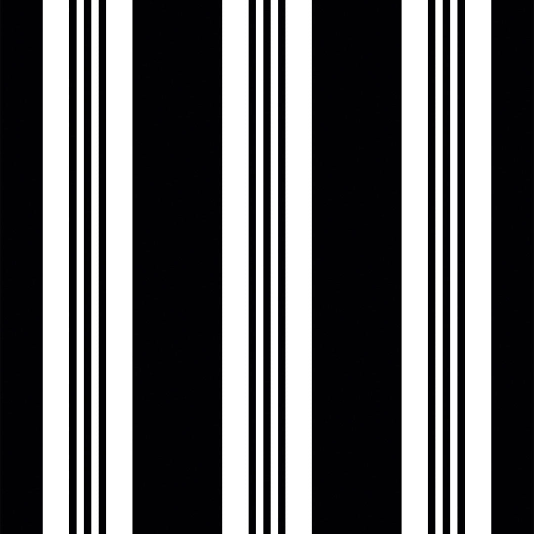 Stripes on Stripes Wallpaper in Monochrome