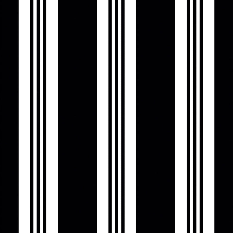 Stripes on Stripes Wallpaper in Monochrome