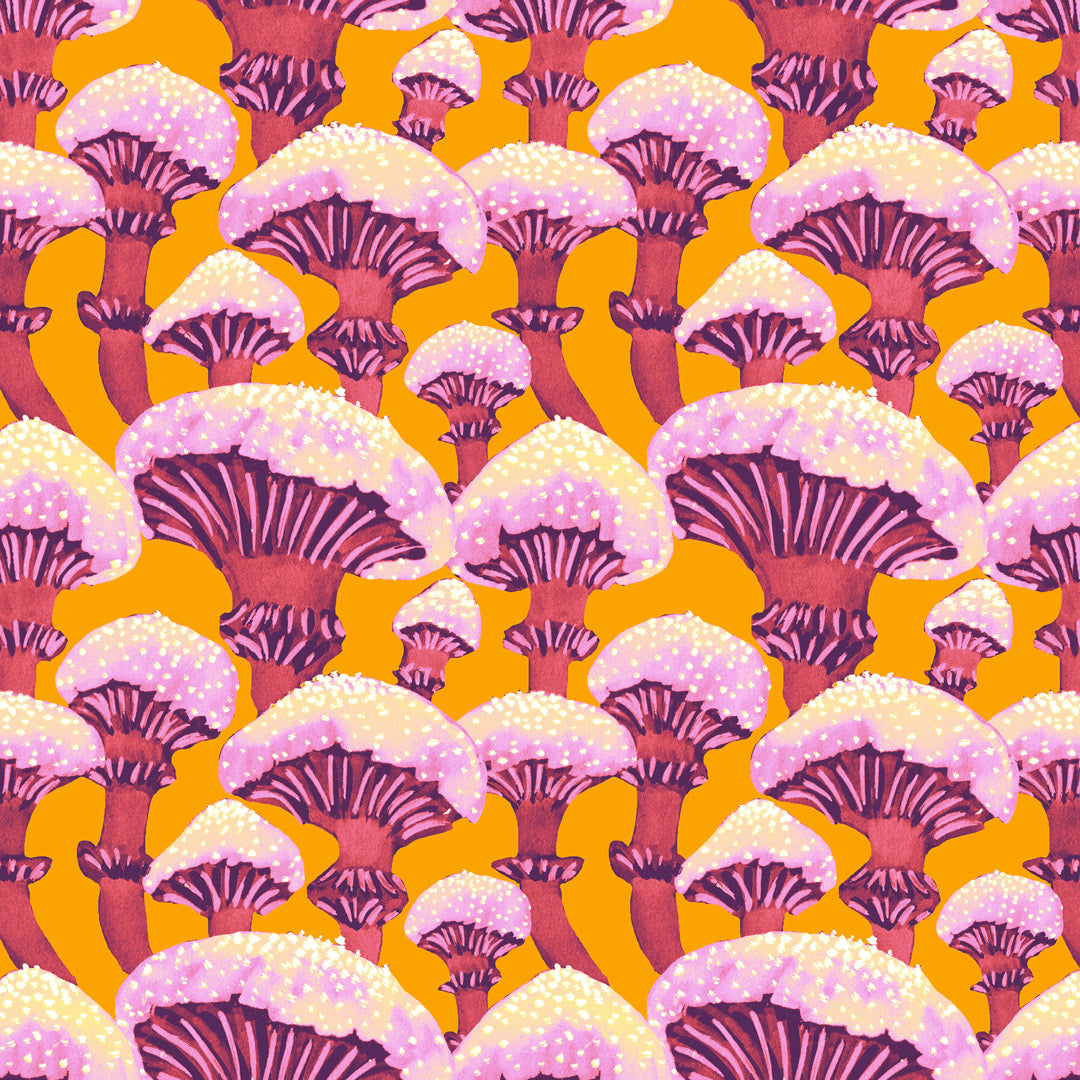 Animal Instinct Wallpaper in Ochre and Pink – Lust Home