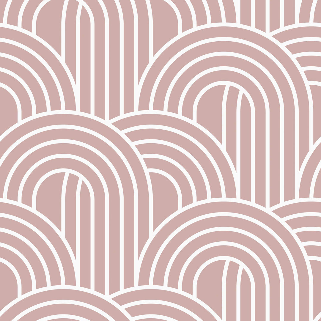 Pale Pink Arching Wallpaper