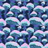 Sample of Fun Guy Wallpaper in Midnight Navy, Sky Blue and Pink