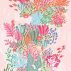Sample of Friends of the sea Wallpaper in Brights on pink
