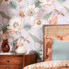 Dance of the Dragonfly Wallpaper in Lilac, Mint and Tan