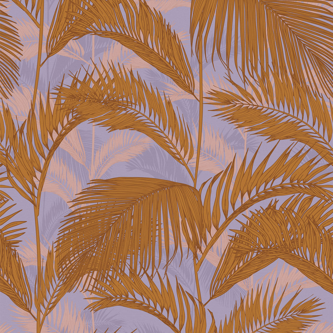 Miami Vibe Wallpaper in Tan, Peri and Peach