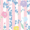 Secret Garden Wallpaper in Bubblegum with Pastels