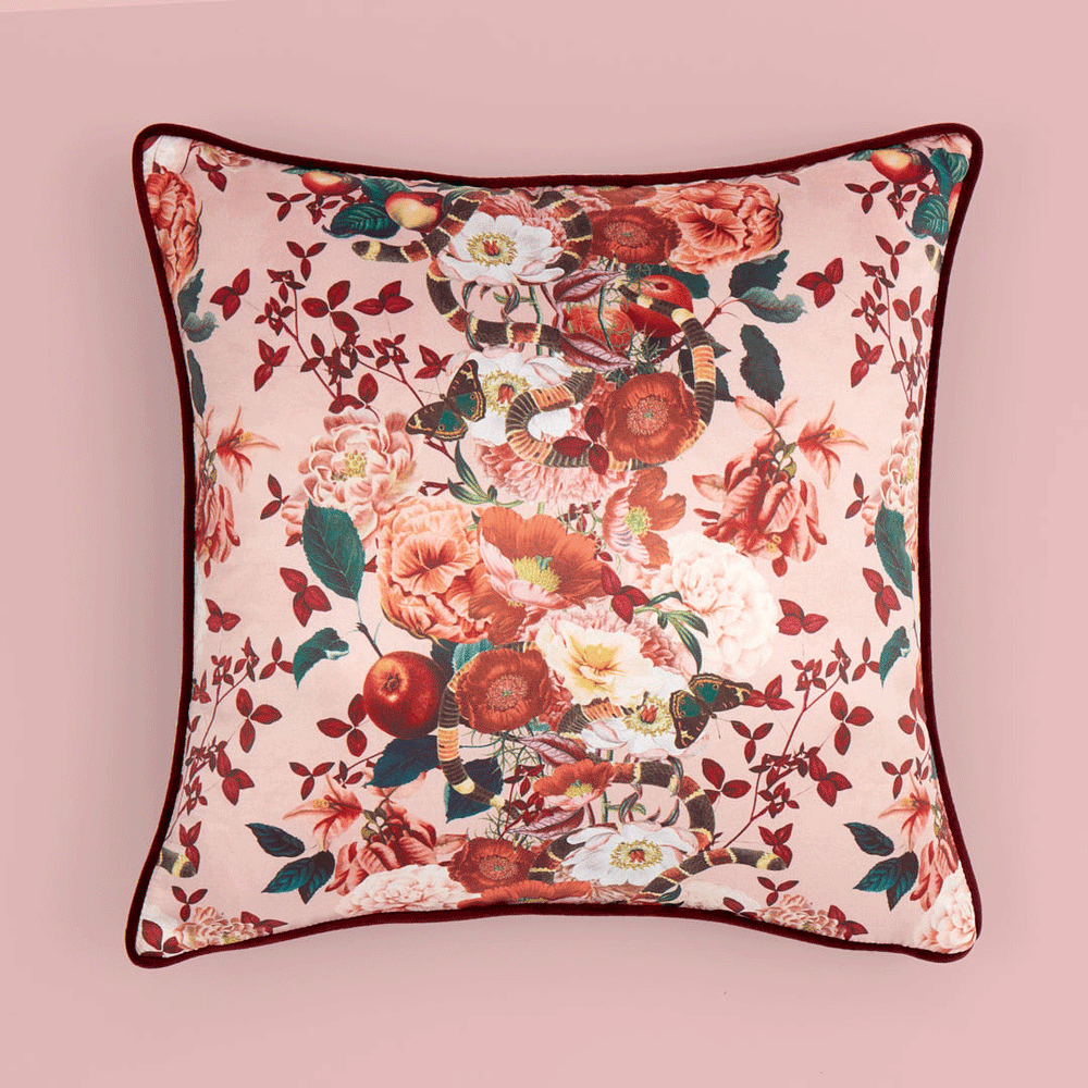 Forbidden Fruit Cushion In Dusty Rose Lust Home forbidden-fruit-cushion-in-dusty-rose-lust-home