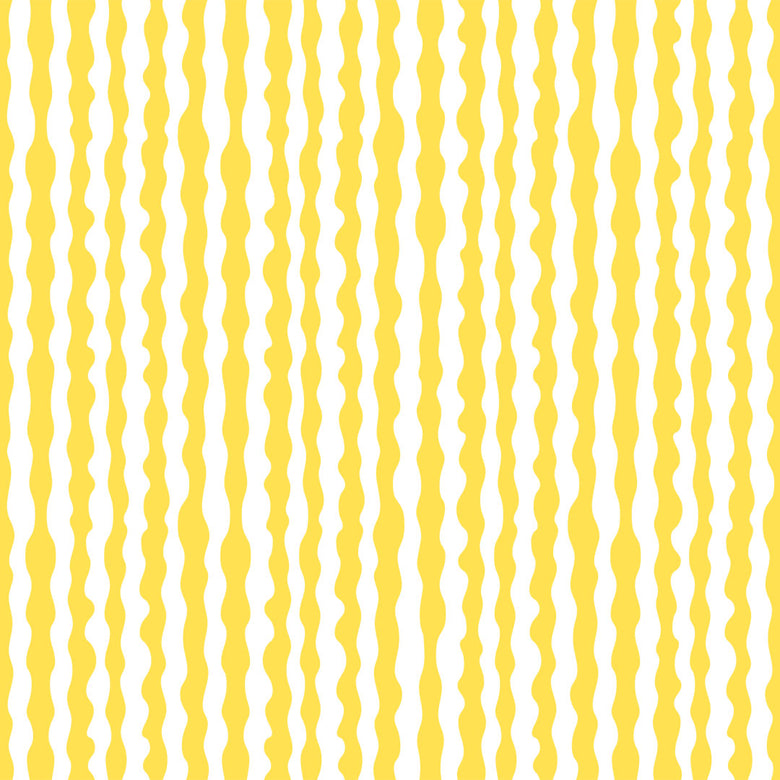 Sample of Get A Wiggle On Wallpaper in Sunshine Yellow