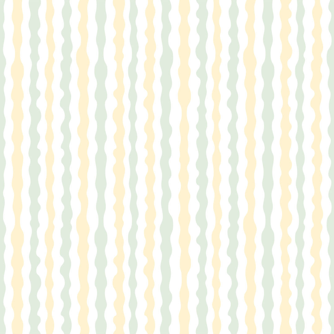 Sample of Get A Wiggle On Wallpaper in Lemon and Elderflower