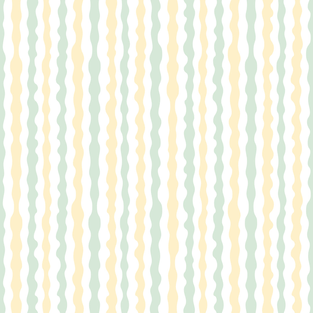 Get A Wiggle On Wallpaper in Lemon and Elderflower