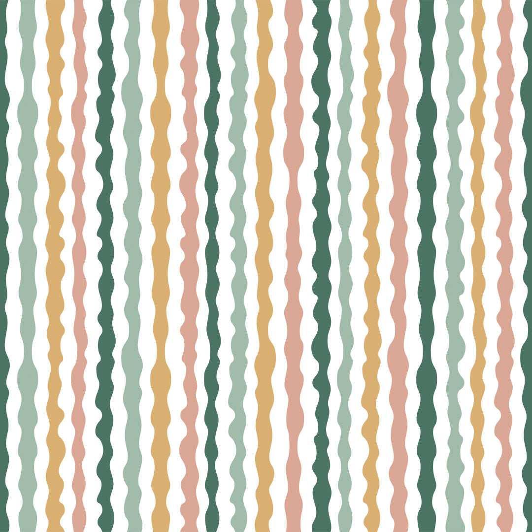 Sample of Get A Wiggle On Wallpaper in Retro Sunset