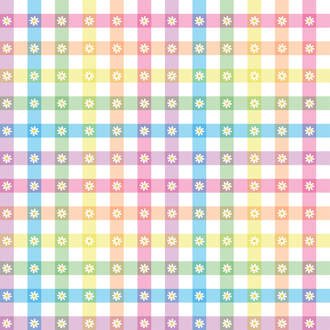 Sample of Daisy Days Wallpaper in Multicoloured