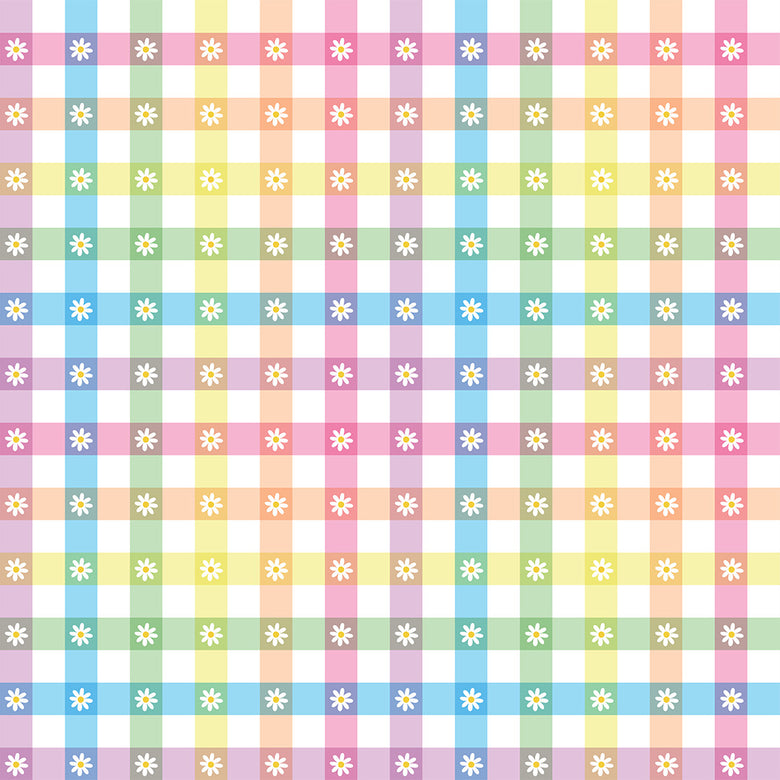 Sample of Daisy Days Wallpaper in Multicoloured