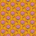 Happy Glamper Wallpaper in Clementine and Magenta