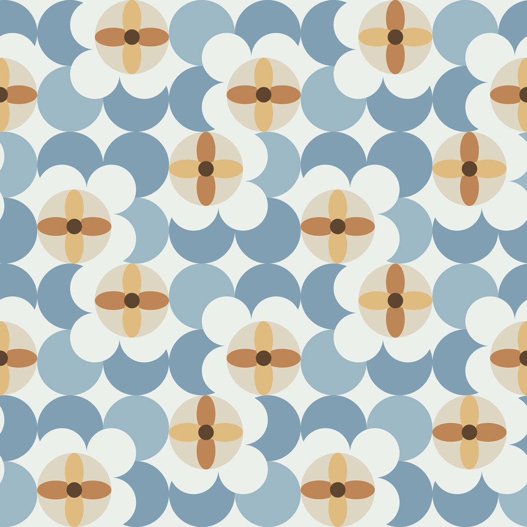 Sample of Day Dreamer Wallpaper in Nirvana and Tan on Dovecote