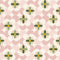 Sample of Day Dreamer Wallpaper in Vintage Pink and Olive on Gluten Free