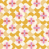Sample of Day Dreamer Wallpaper in Mustard and Candy Floss on Gluten Free