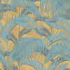Miami Vibe Wallpaper in Vintage Blue on Barefoot in Bali