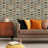 Vintage Brown Butterfly Wallpaper