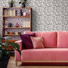 Living Room with Dalmatian Spot Wallpaper