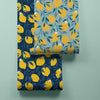 2 Rolls of Lemon Printed Wallpaper