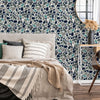 Bedroom with Terrazzo Wallpaper