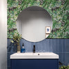 Bathroom with Jungle Wallpaper