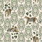 Sample of The Sultan Wallpaper in Sandstorm and Emerald Green